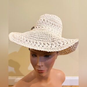 Panama Jack Cream Woven Hat